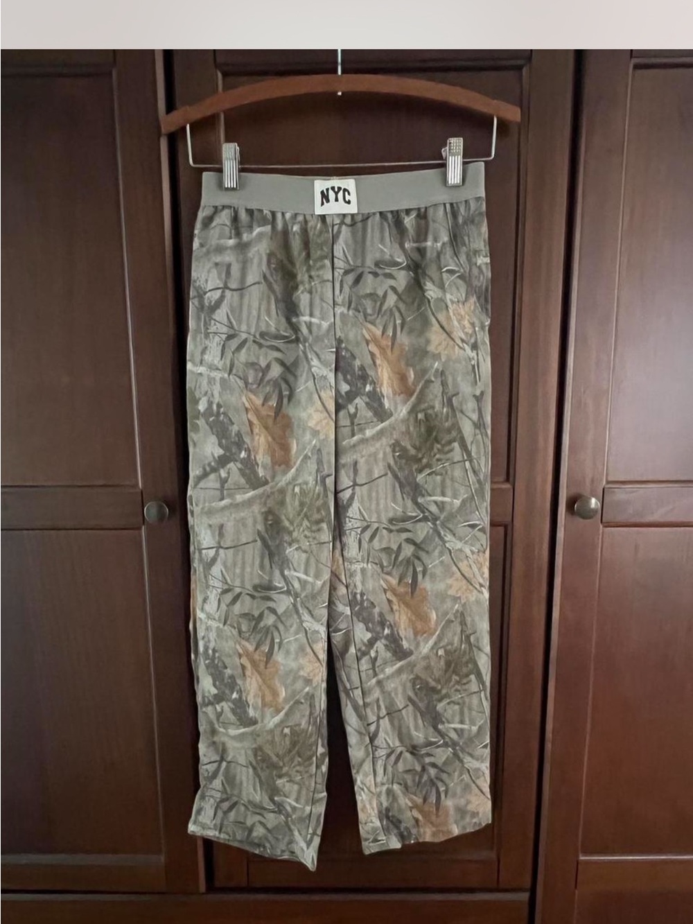 NYC Camouflage “realTree style” Lounge Pants - Olive Green & Brown Camo 10/12 Y